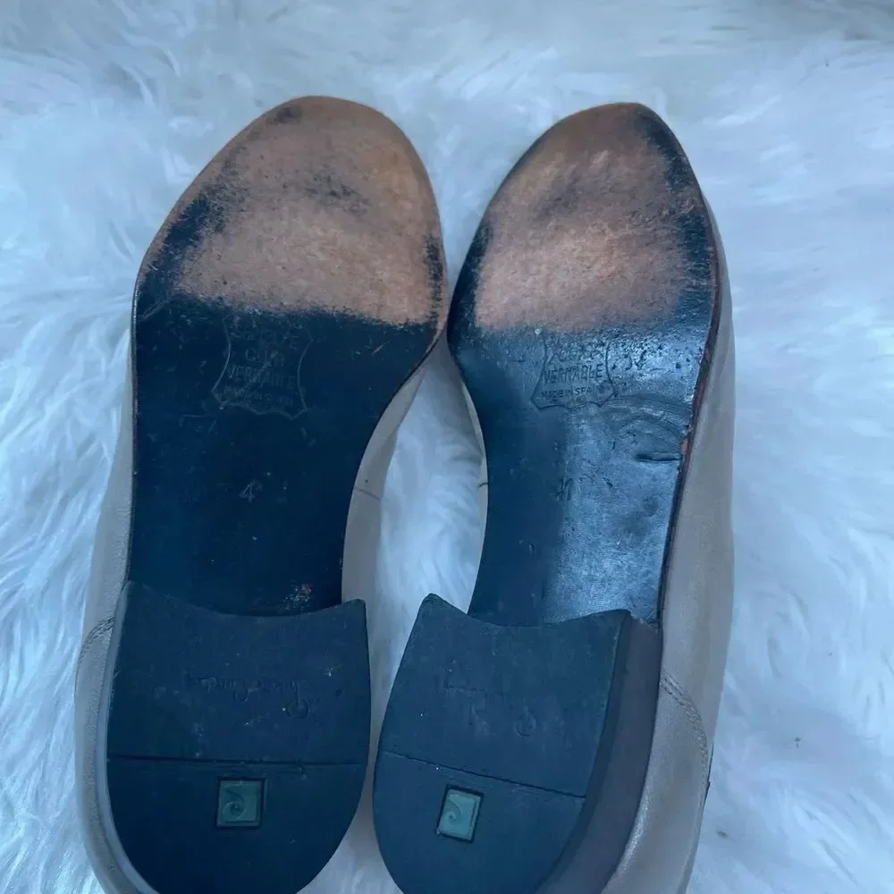 Pierre Cardin leather loafers Gray &light green texture upper tassel accent SZ10